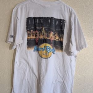Hard Rock Cafe Hong Kong Graphic Tee - White